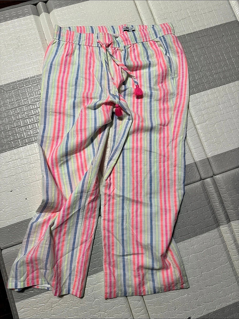 Vineyard Vines Striped Wide Leg Pants XL